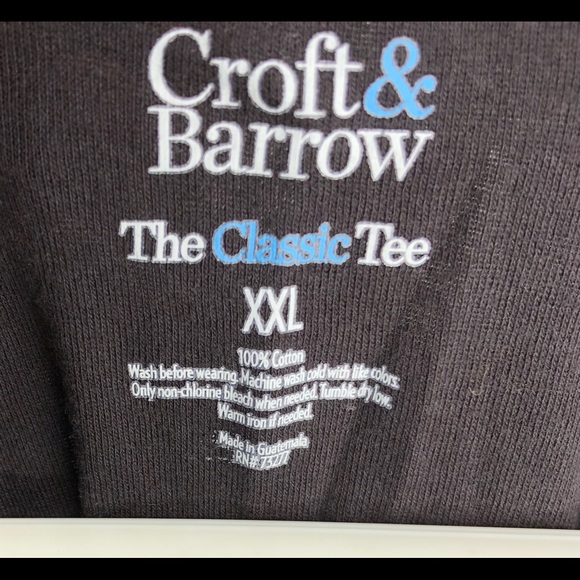 Croft & Barrow “The Classic” Black Tee XXL - Picture 3 of 5
